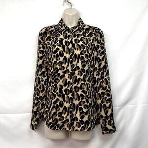 Scotch and Soda La Bande Maison Animal Print blouse size small NWOT